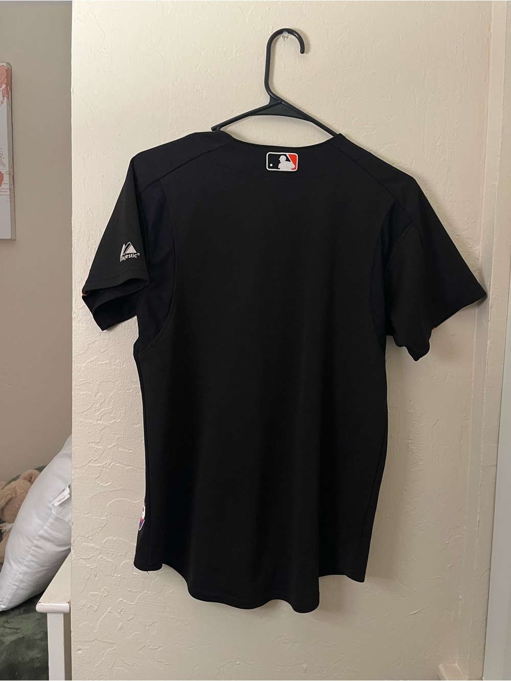 Giants Black and Orange Button-Front Baseball Jersey - Picture 2 of 4